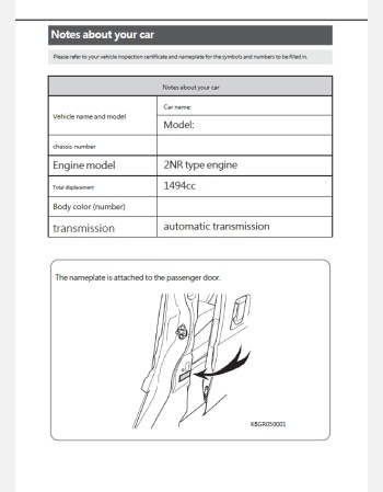 toyota townace 2025-2026 owners manual in english